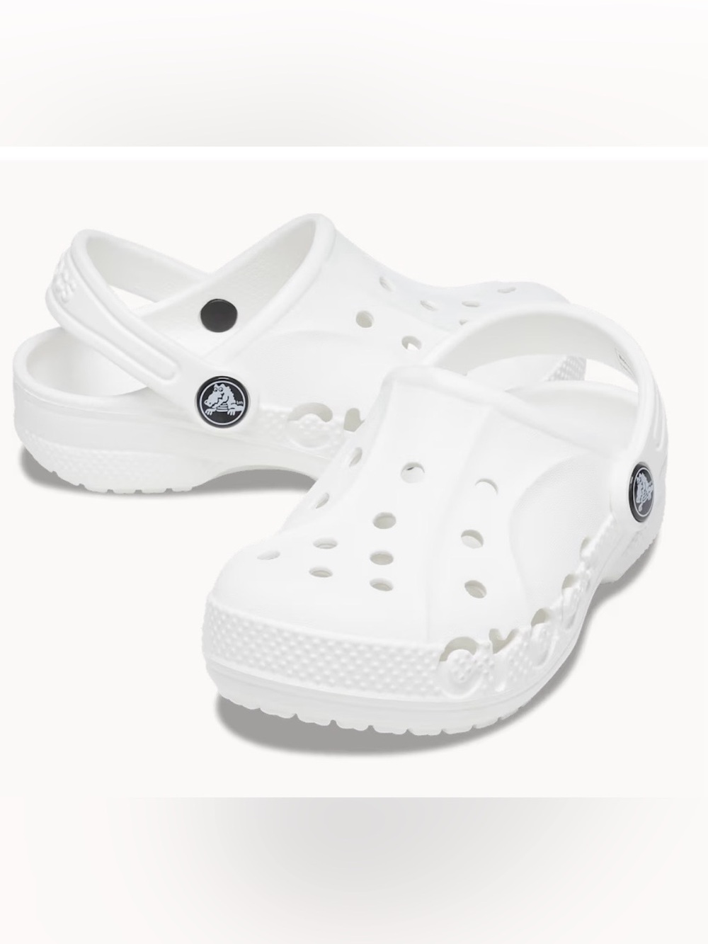 CROCS Toddler Baya Classic Clog White C9